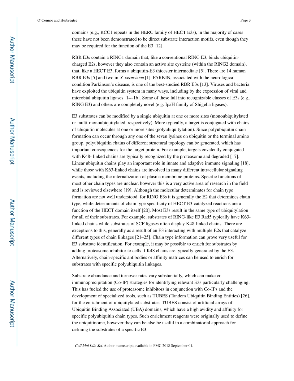 Enzyme-Substrate Relationships in the Ubiquitin System-Approaches for Identifying Substrates of Ubiquitin Ligases.pdf_第3页