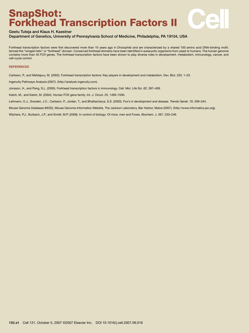 Forkhead Transcription Factors II.pdf_第2页