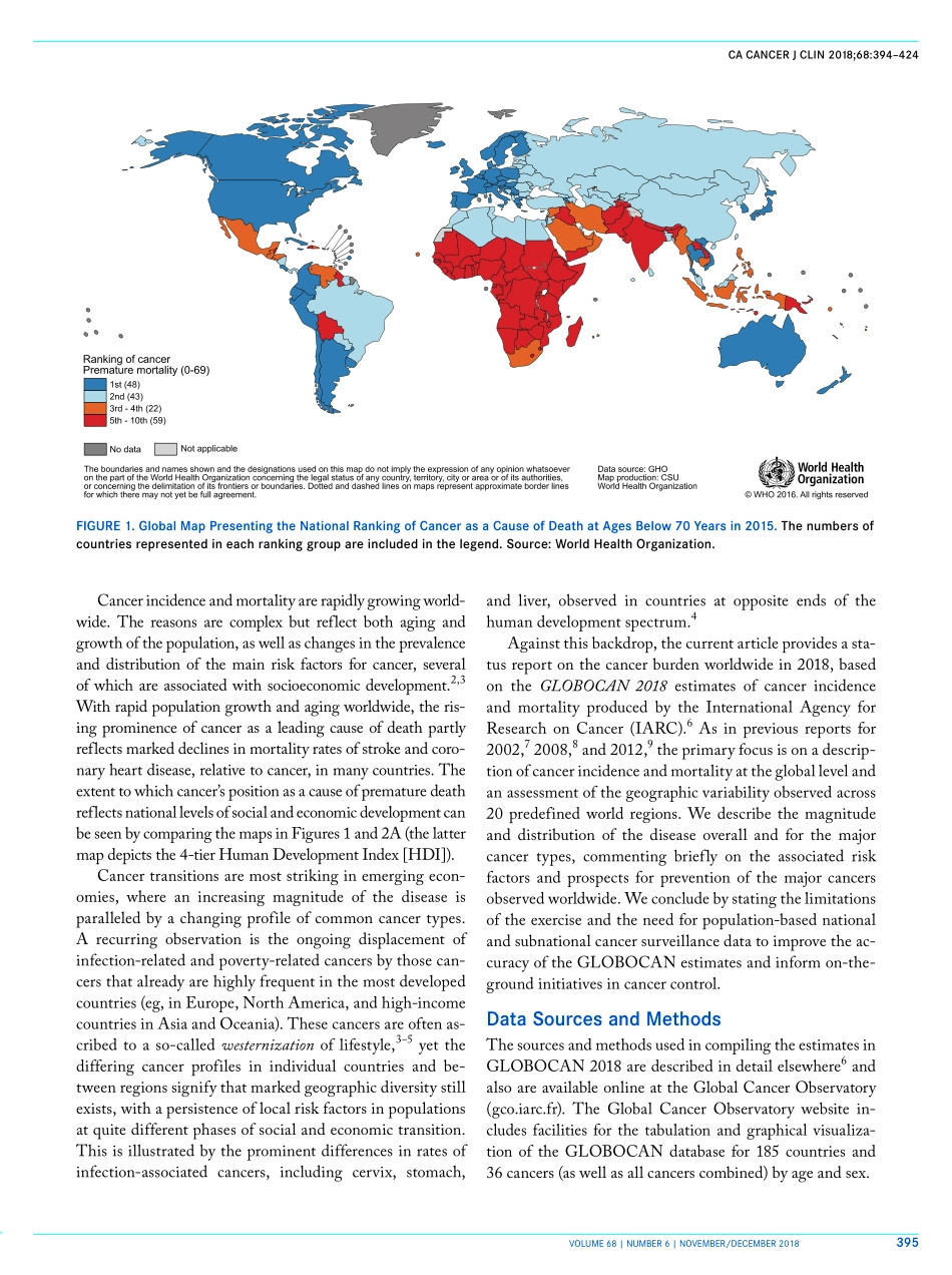 Global cancer statistics 2018-GLOBOCAN estimates of incidence and mortality worldwide for 36 cancers in 185 countries.pdf_第2页