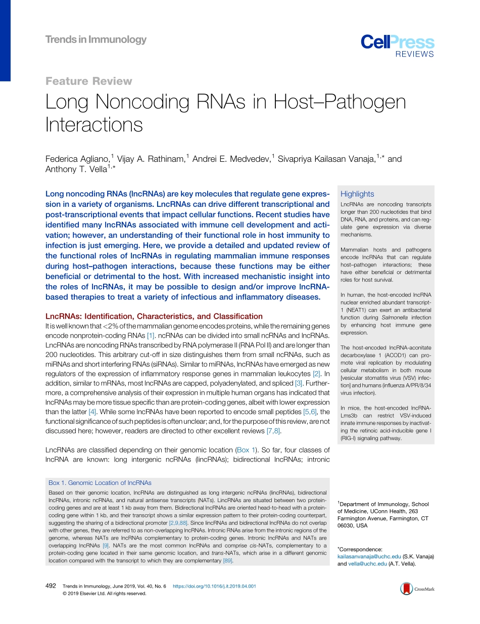 Long Noncoding RNAs in Host-Pathogen Interacti.pdf_第1页