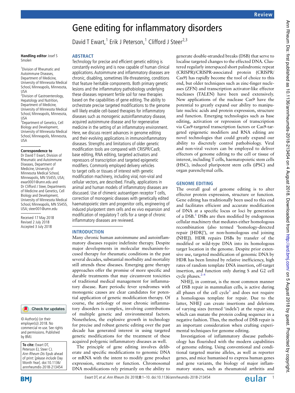 3、Ann. Rheum. Dis. 2019-炎症性疾病的基因编辑.pdf_第1页