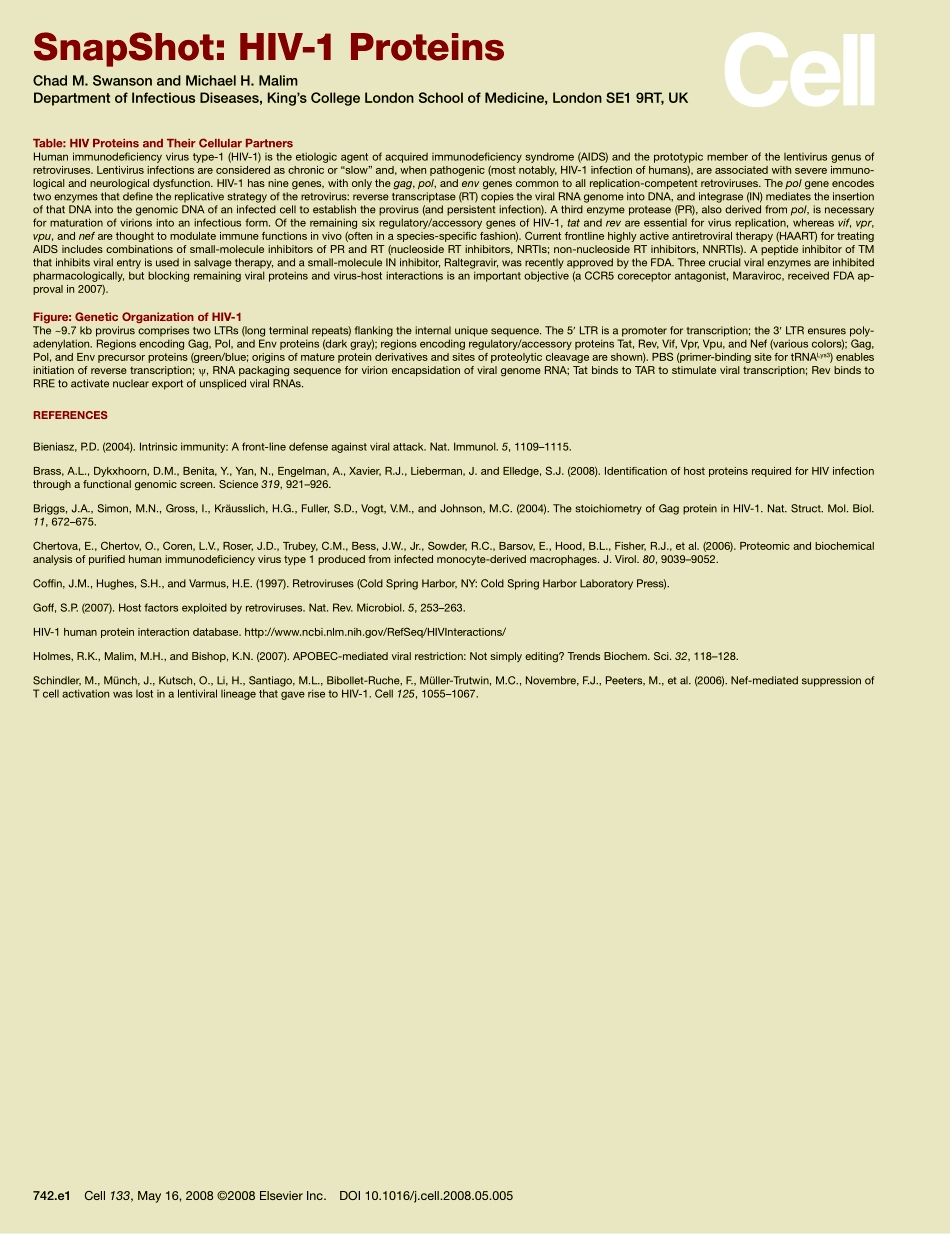 HIV-1 Proteins.PDF_第2页