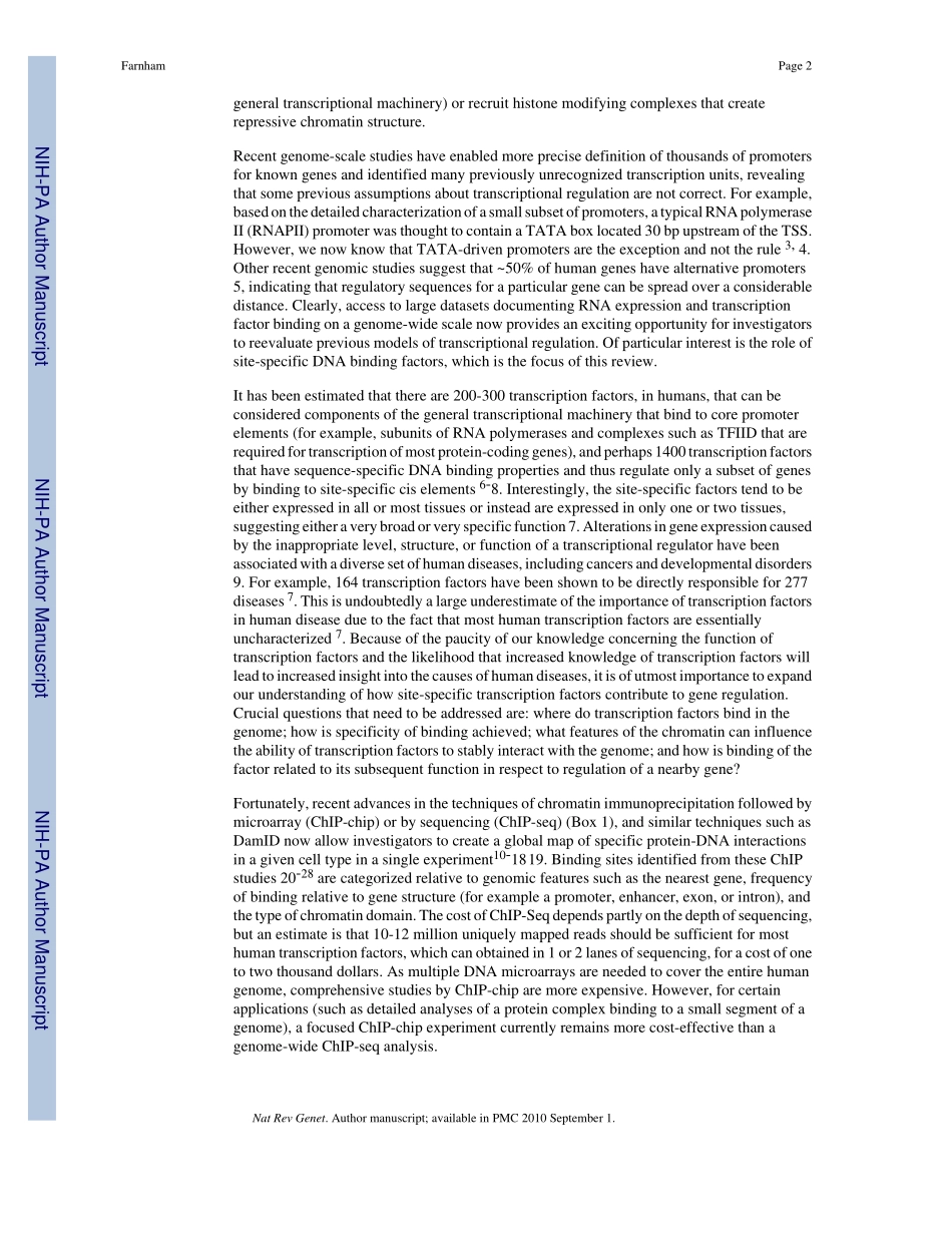 INSIGHTS FROM GENOMIC PROFILING OF TRANSCRIPTION FACTORS.pdf_第2页