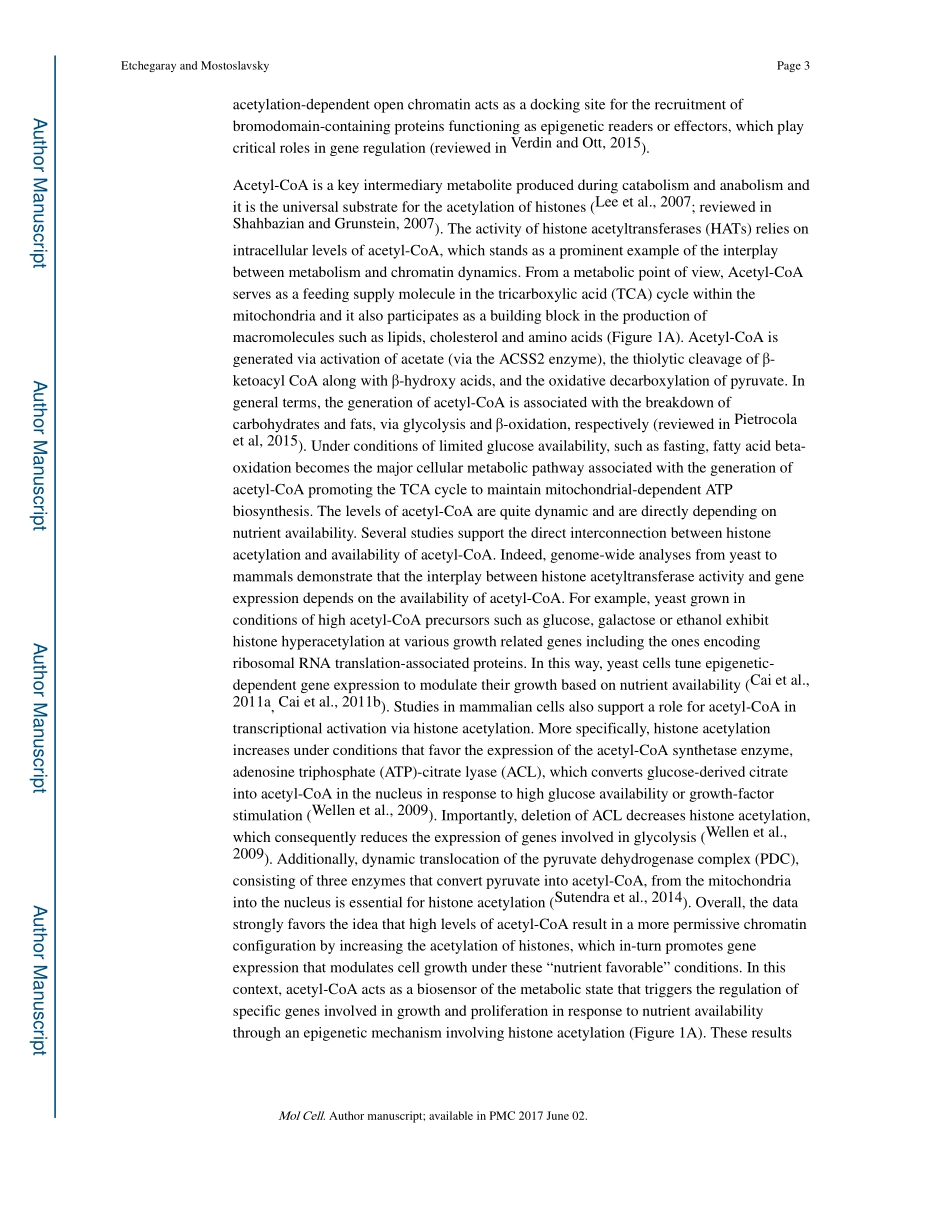 Interplay between metabolism and epigenetics-a nuclear adaptation to environmental changes.pdf_第3页