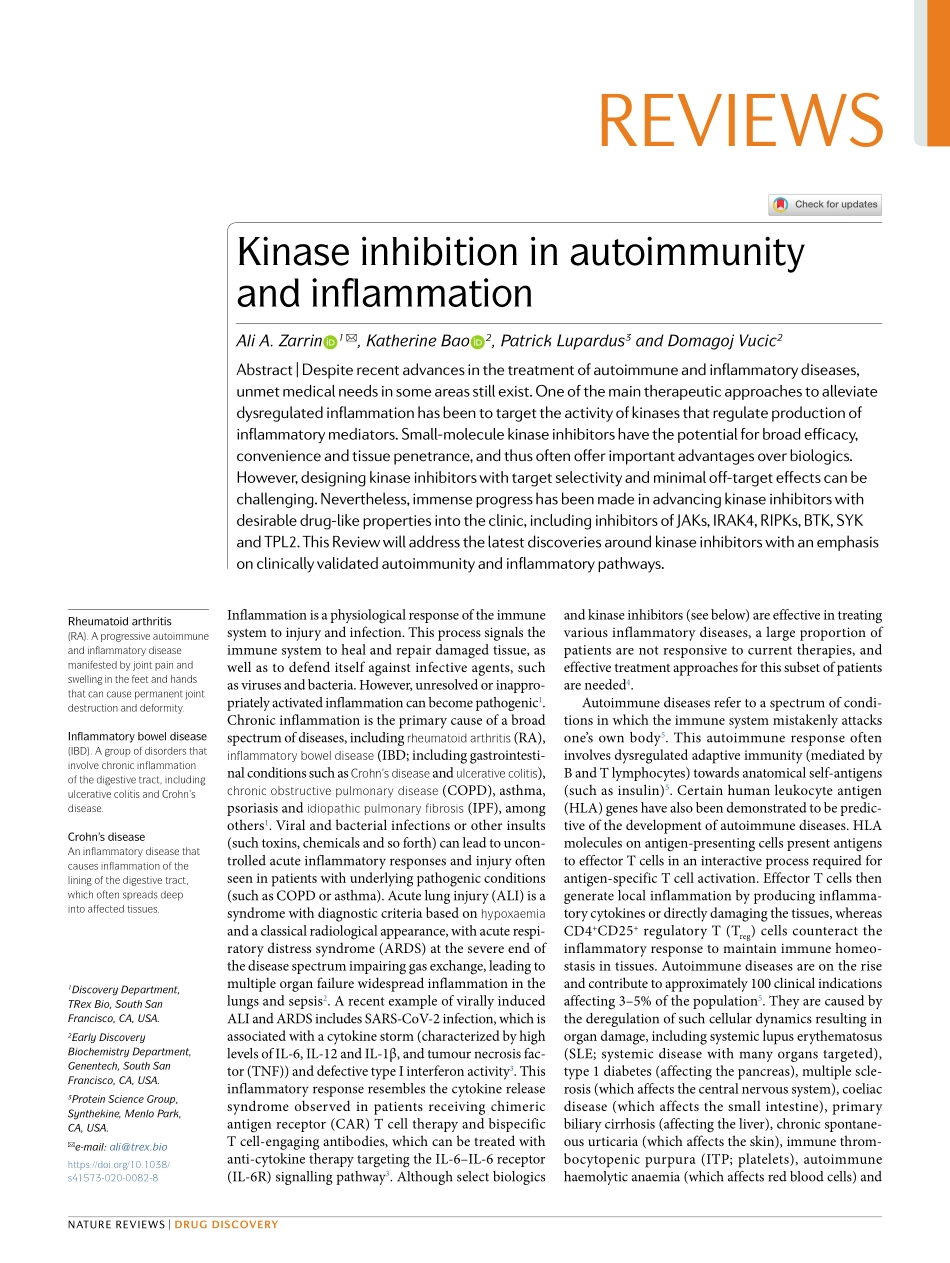 Kinase inhibition in autoimmunityand inflamm.pdf_第1页