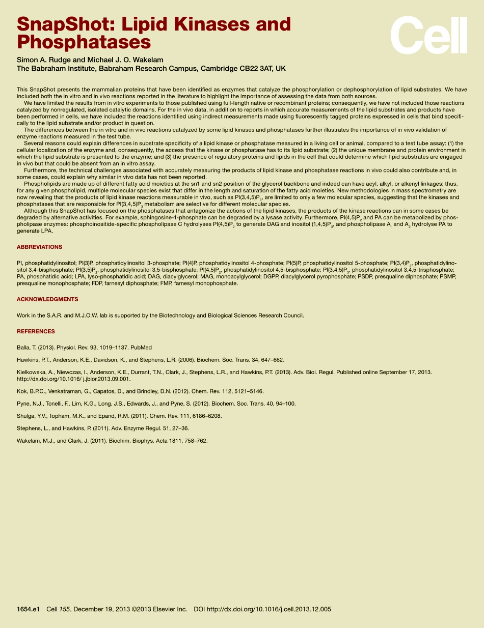 Lipid Kinases and Phosphatases.pdf_第2页