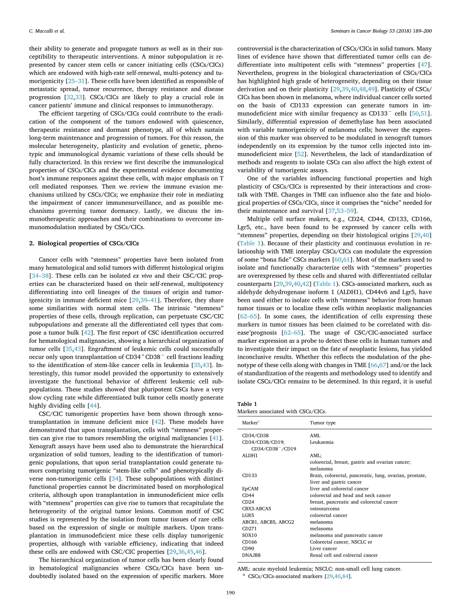 Maccalli-2018-The role of cancer stem cells in.pdf_第2页
