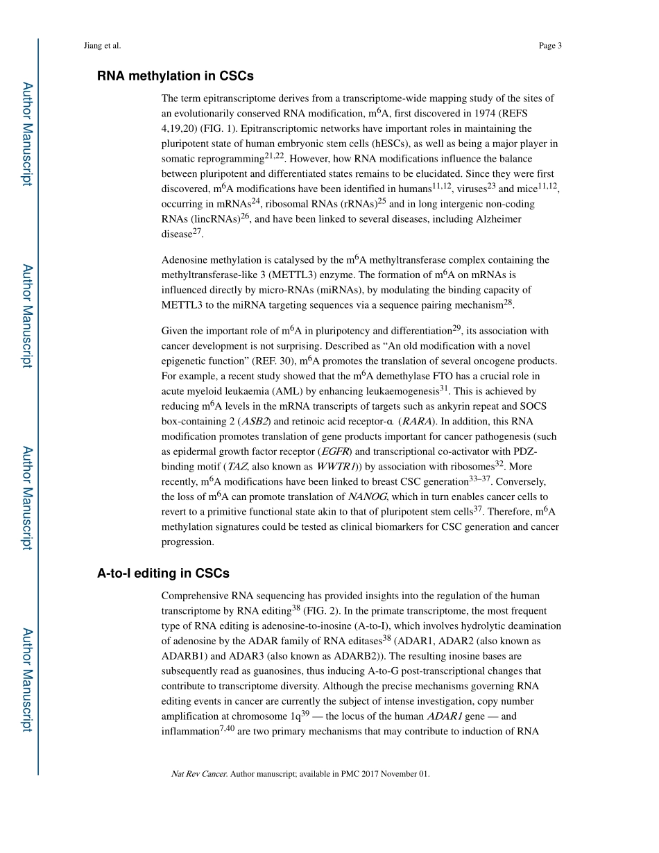 Jiang-2017-RNA editing-dependent epitranscript.pdf_第3页
