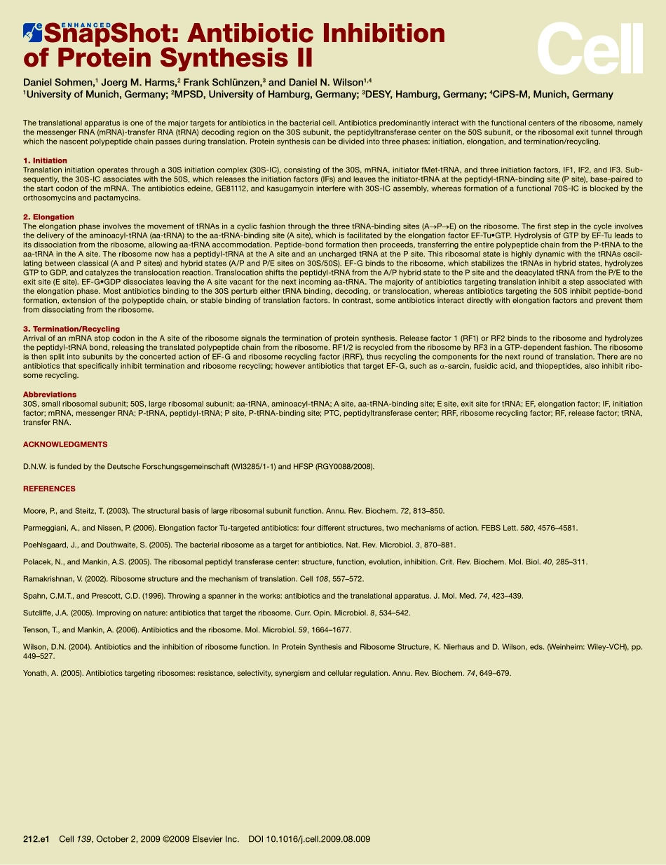 Antibiotic Inhibition of Protein Synthesis II.PDF_第2页