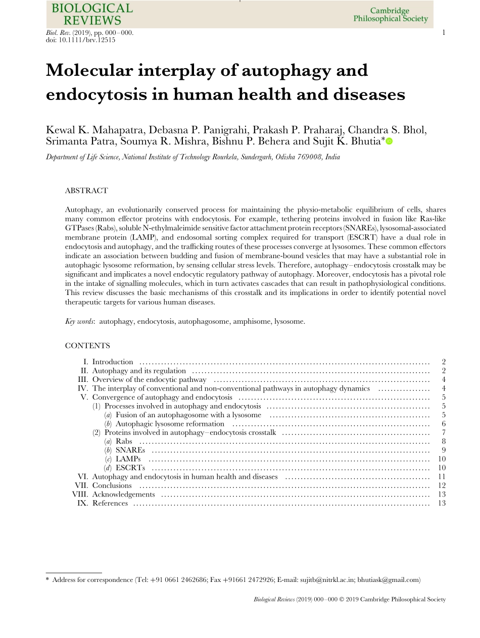 Molecular interplay of autophagy and endocytos.pdf_第1页