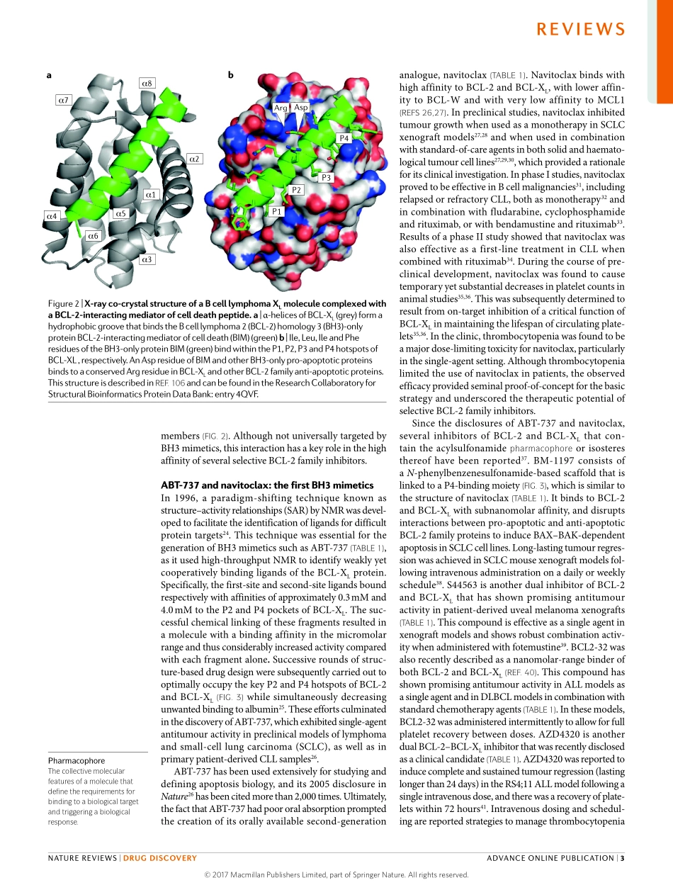 Nat Rev Drug Discov 2017从基础细胞凋亡发现到高级选择性BCL-2家族抑制.pdf_第3页