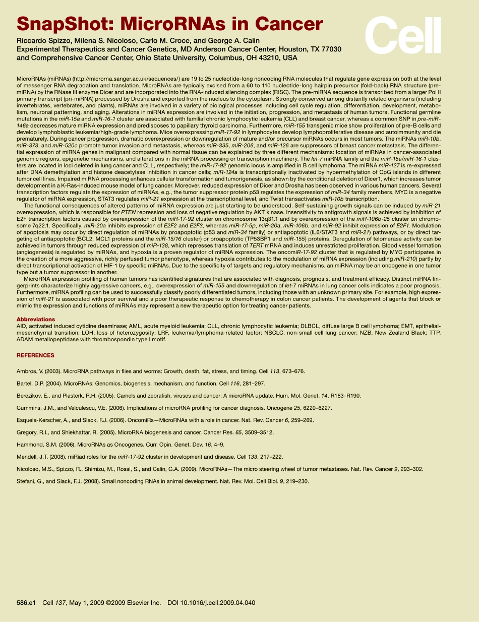 MicroRNAs in Cancer.pdf_第2页