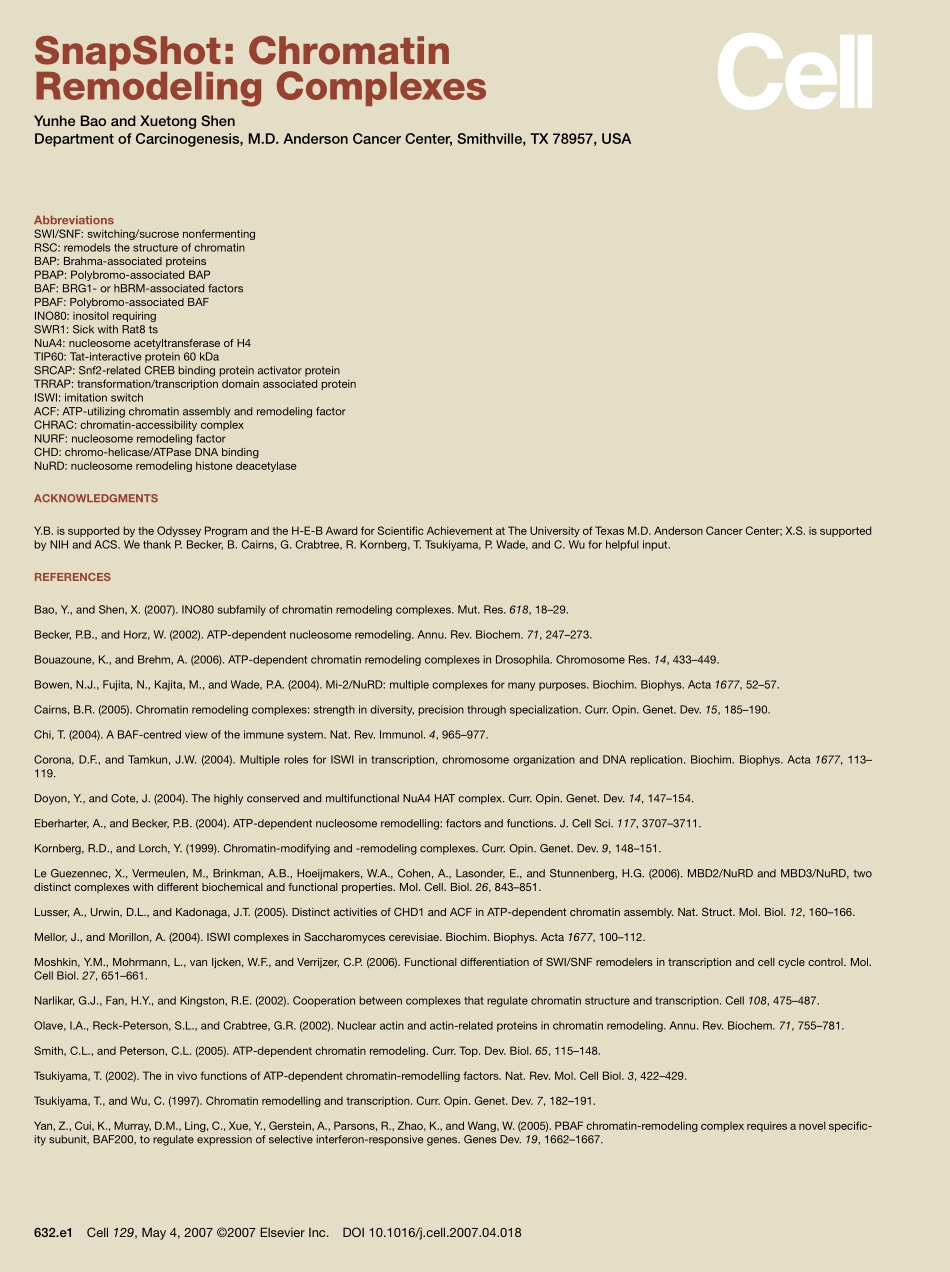 Chromatin Remodeling Complexes.PDF_第2页