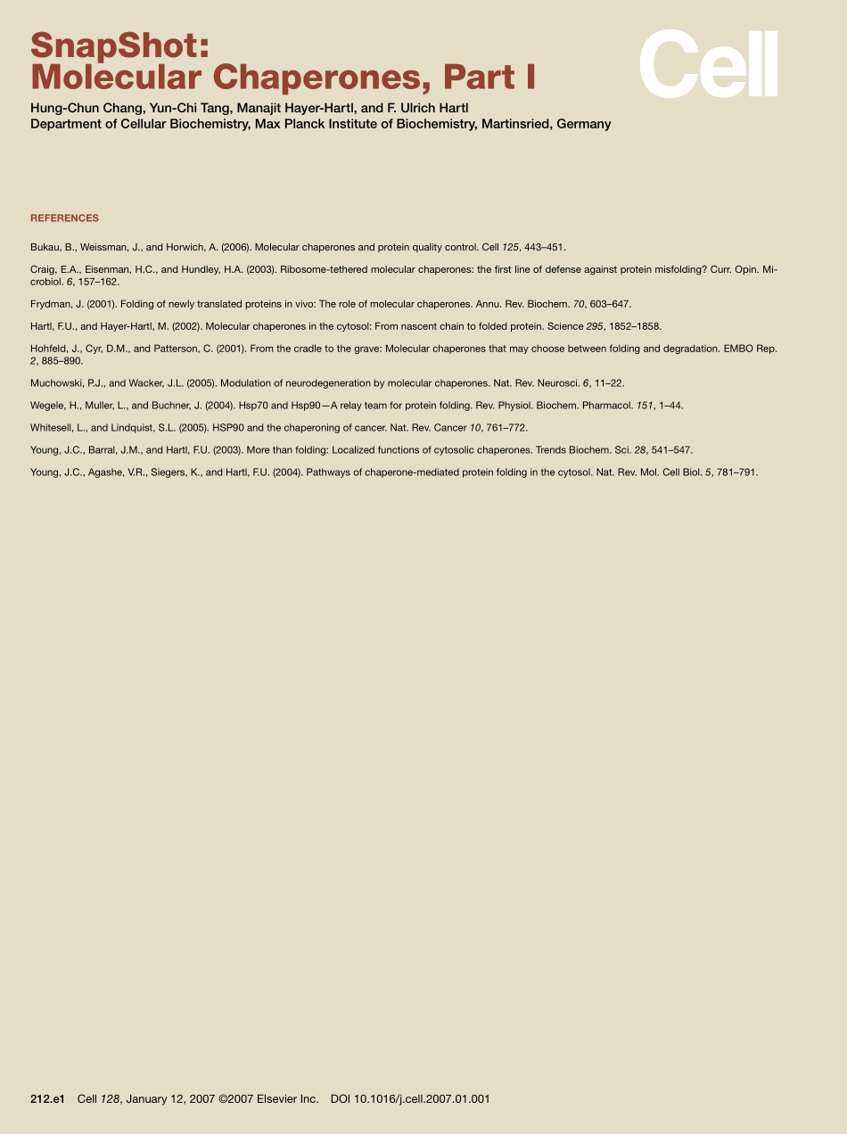 Molecular Chaperones, Part I.PDF_第2页