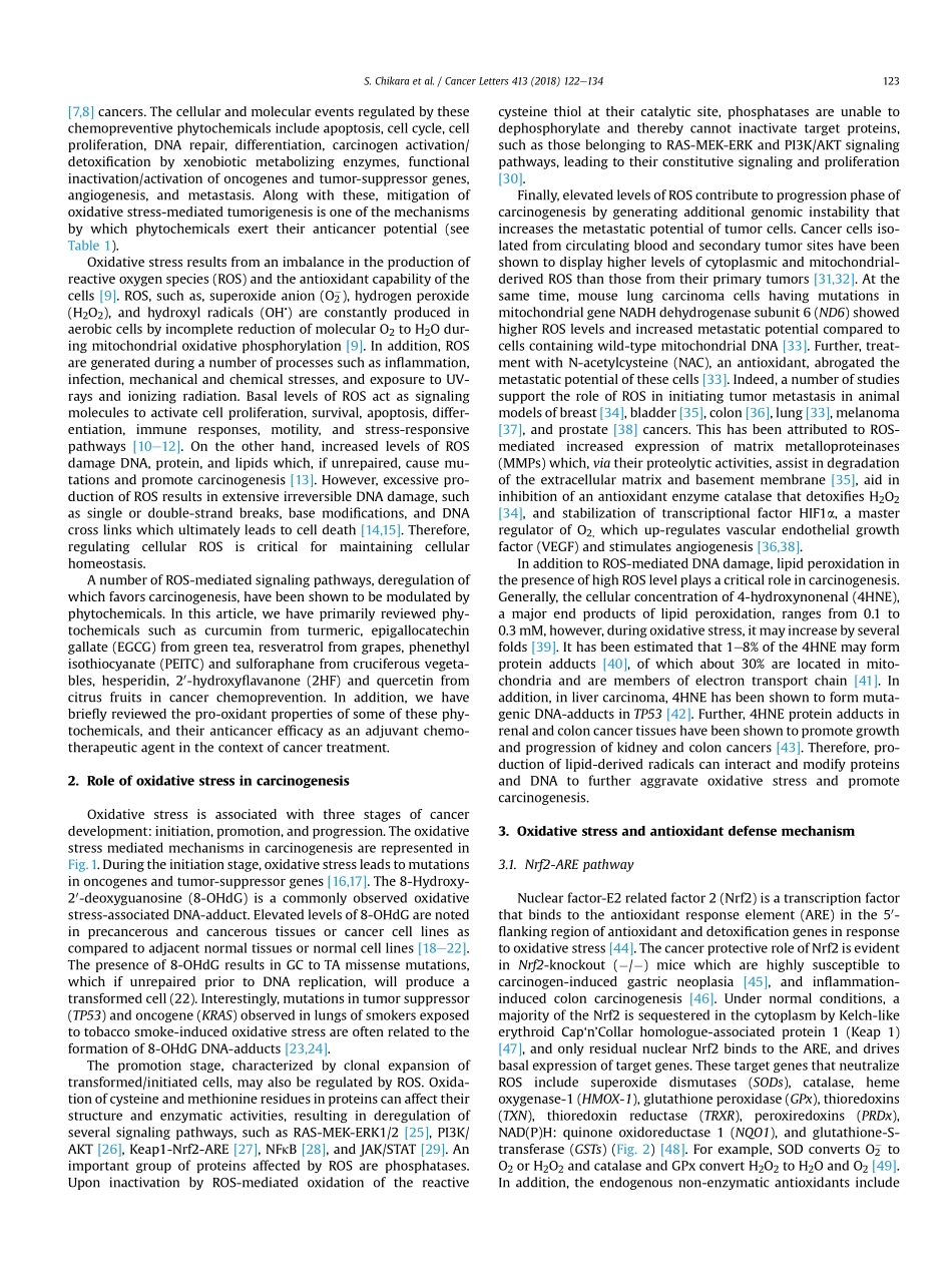 Oxidative stress and dietary phytochemicals-Role in cancer chemoprevention and treatment.pdf_第2页