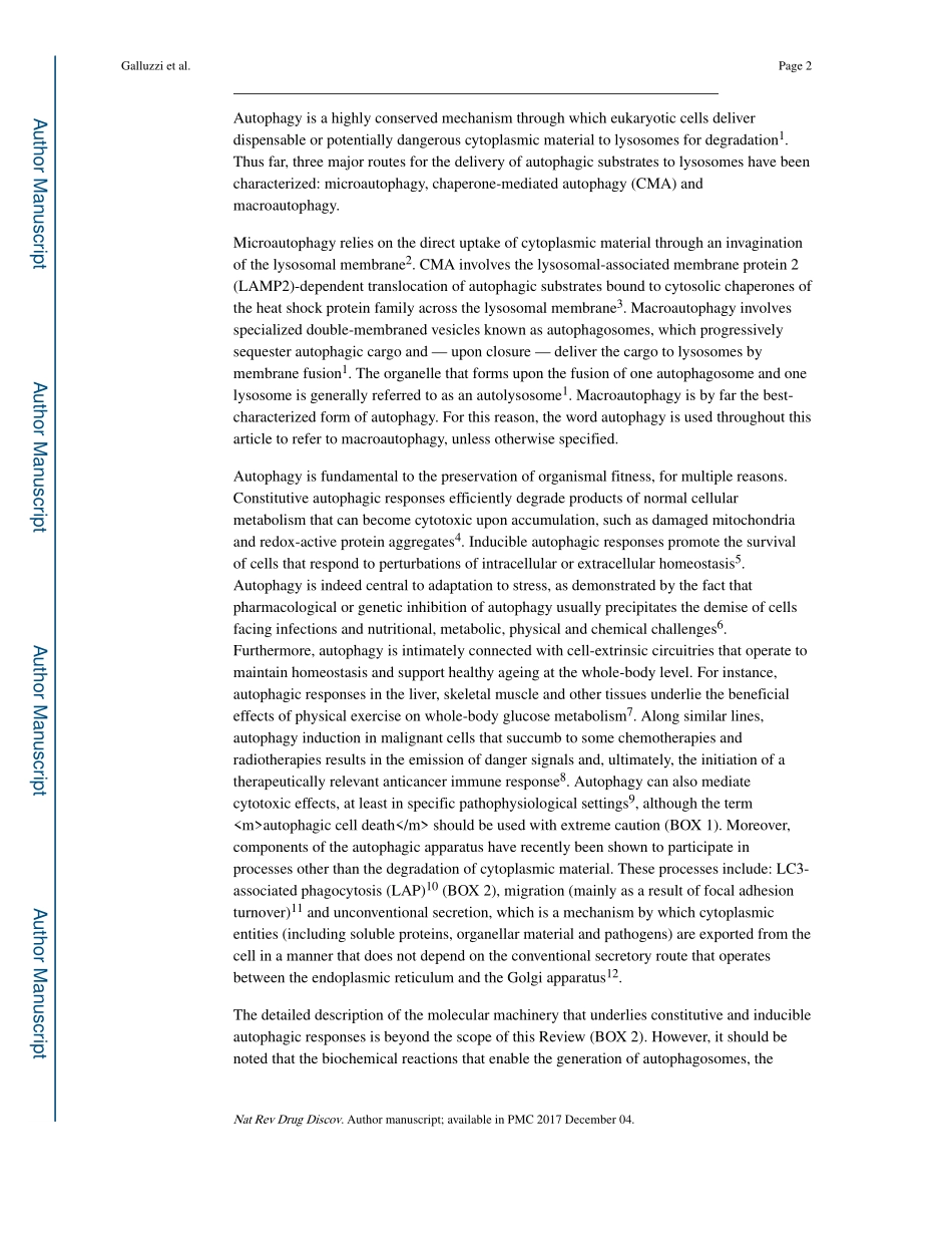 Pharmacological modulation of autophagy- therapeutic potential and persisting obstacles.pdf_第2页