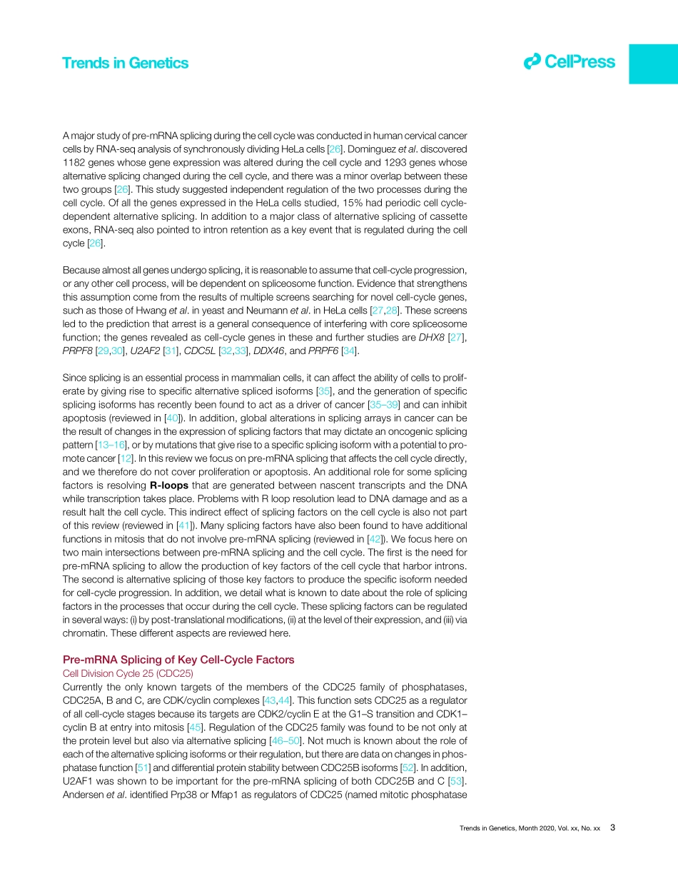 Splicing to Keep Cycling The Importance of Pre.pdf_第3页