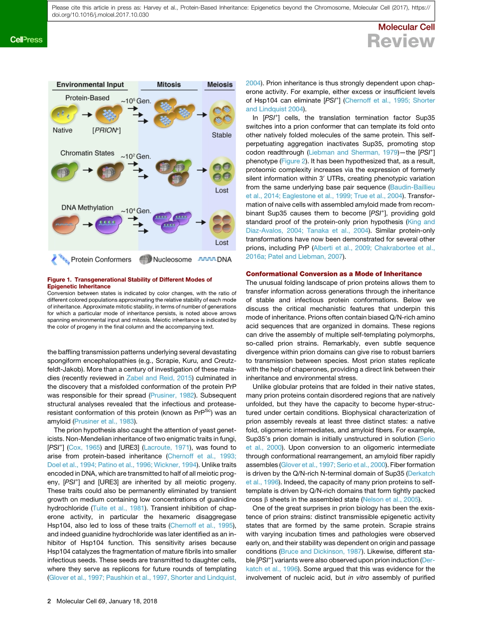 Protein-Based Inheritance-Epigenetics beyond the Chromosome.pdf_第2页