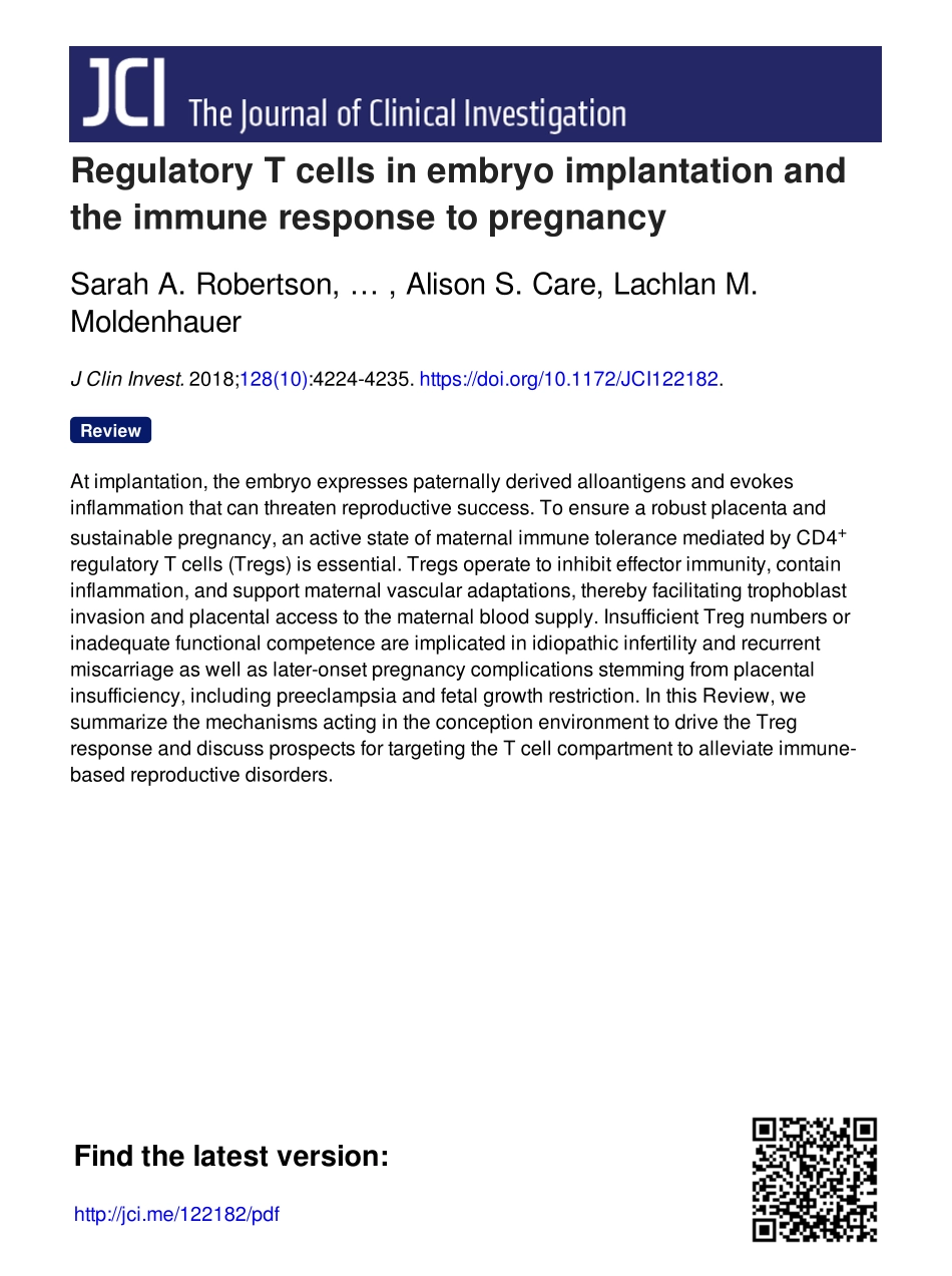 Regulatory T cells in embryo implantation and.pdf_第1页