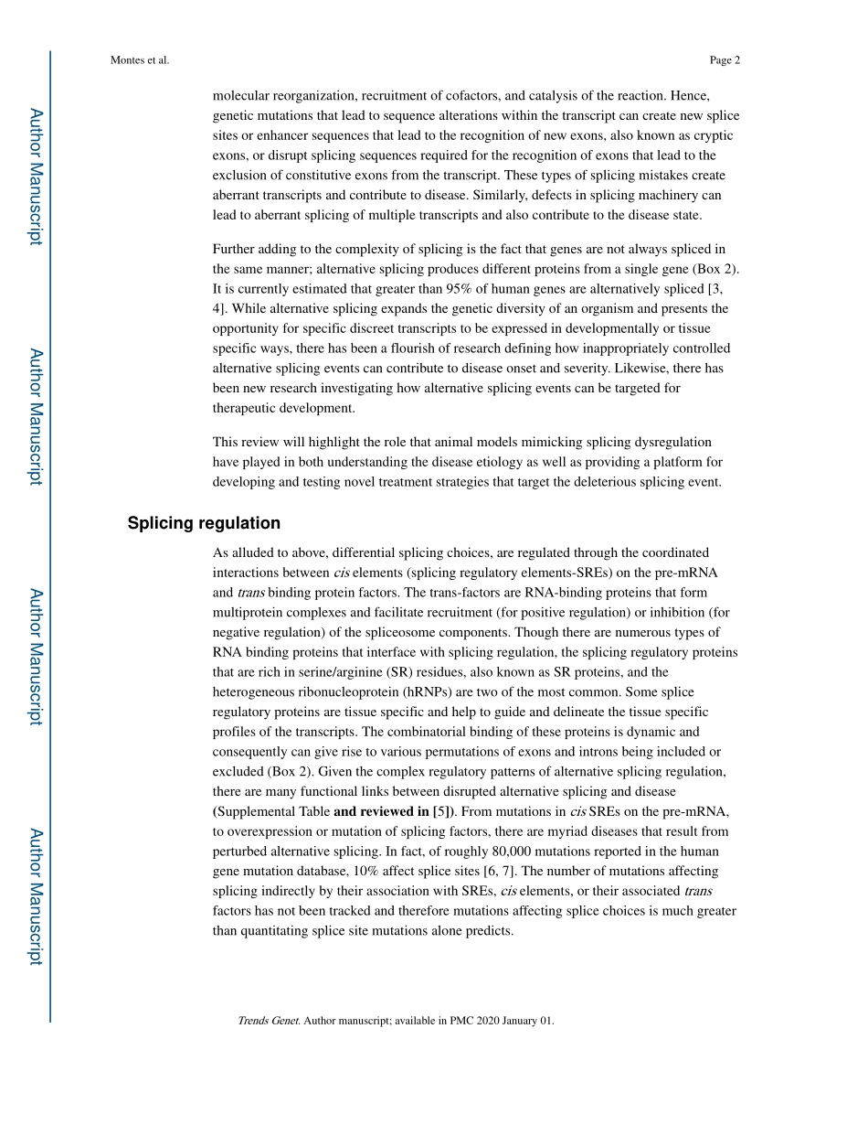 RNA splicing and disease animal models to ther.pdf_第2页