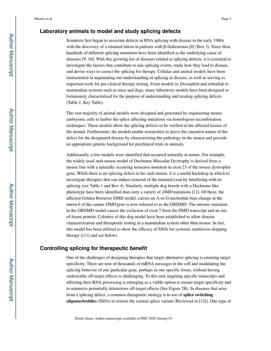 RNA splicing and disease animal models to ther.pdf_第3页
