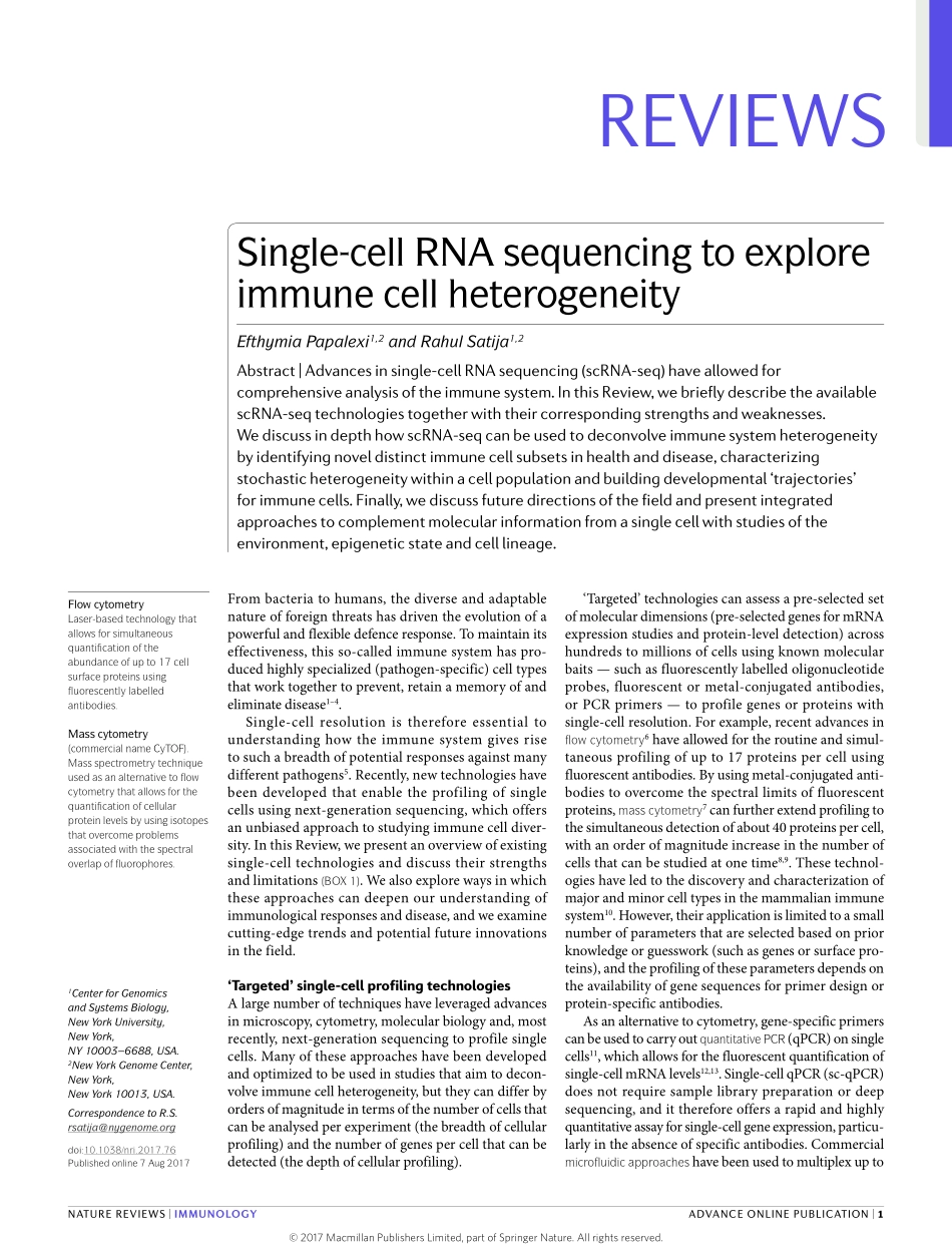 Single-cell RNA sequencing to explore immune c.pdf_第1页