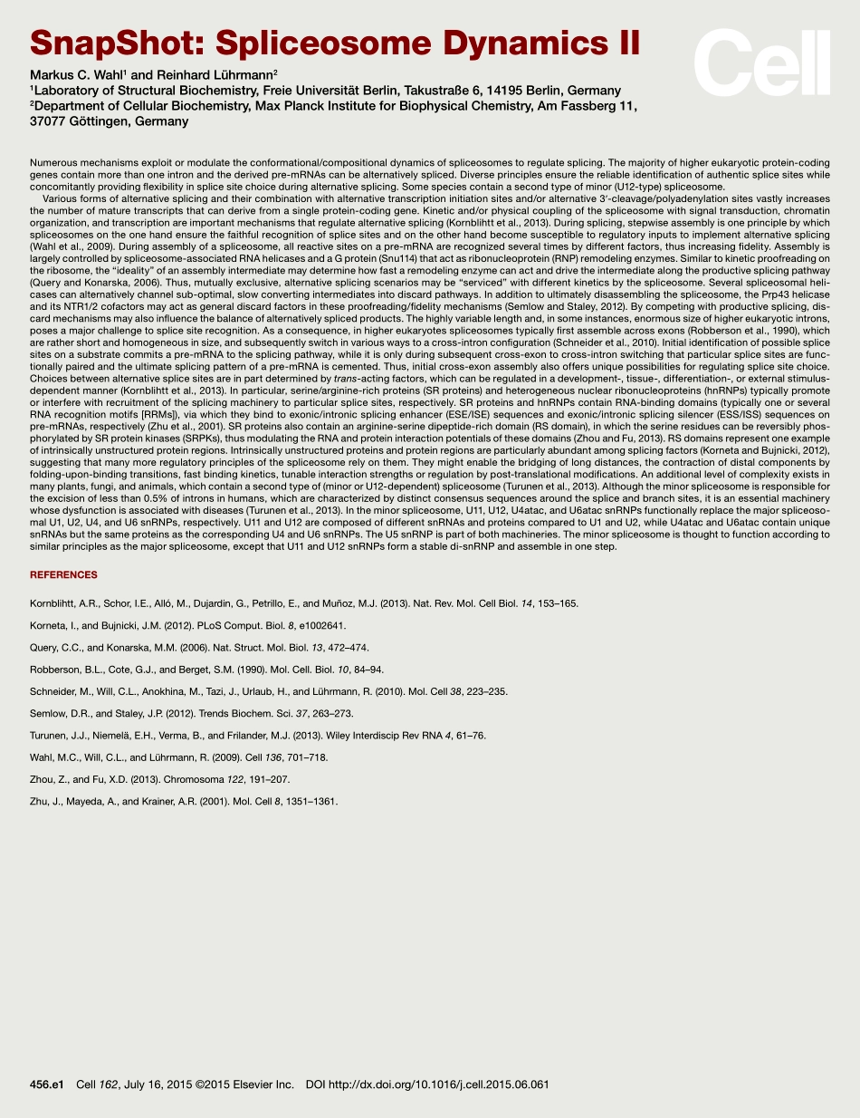Spliceosome Dynamics II.pdf_第2页