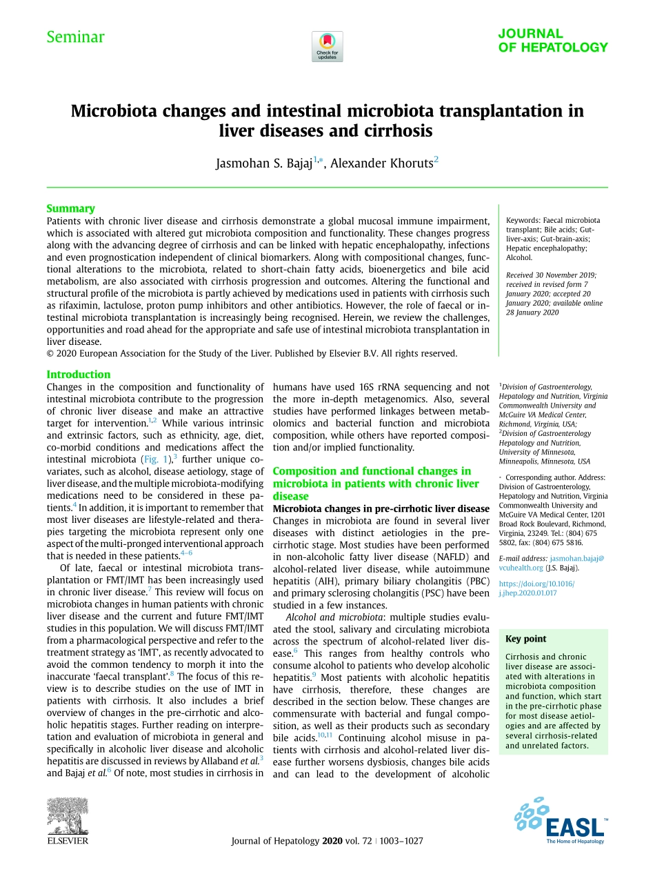 Microbiota changes and intestinal microbiota t.pdf_第1页