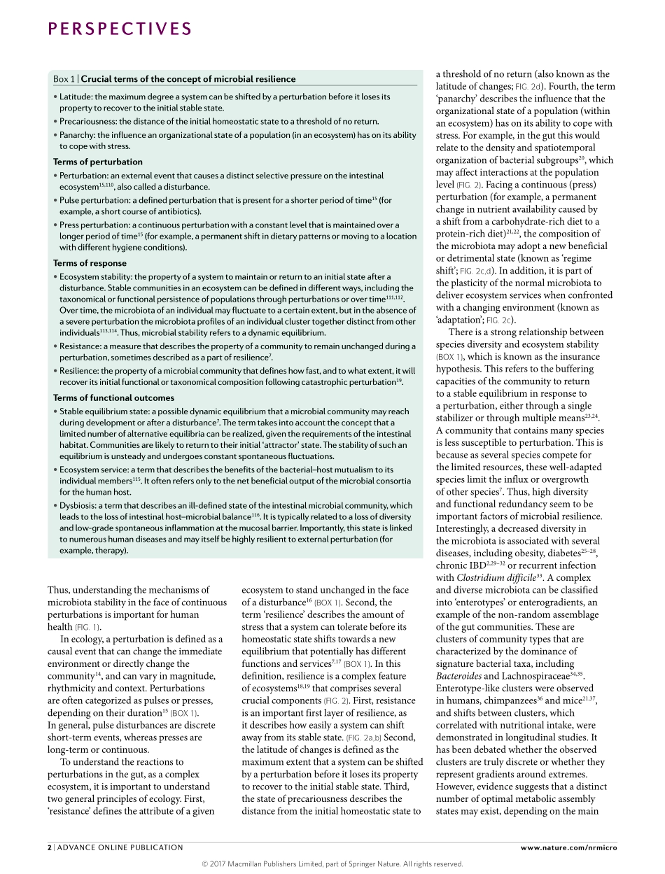 The resilience of the intestinal microbiota influences health and disease.pdf_第2页
