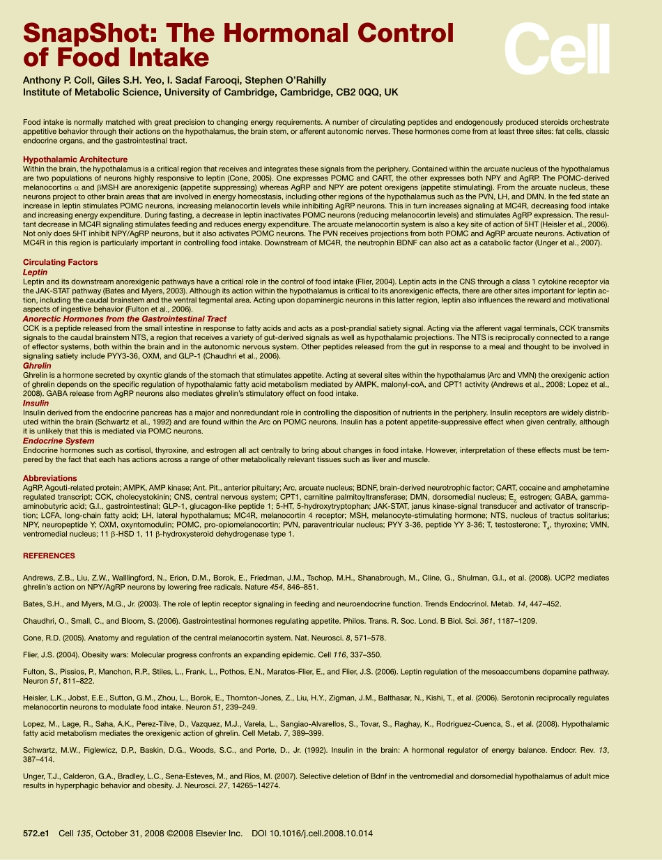 The Hormonal Control of Food Intake.PDF_第2页