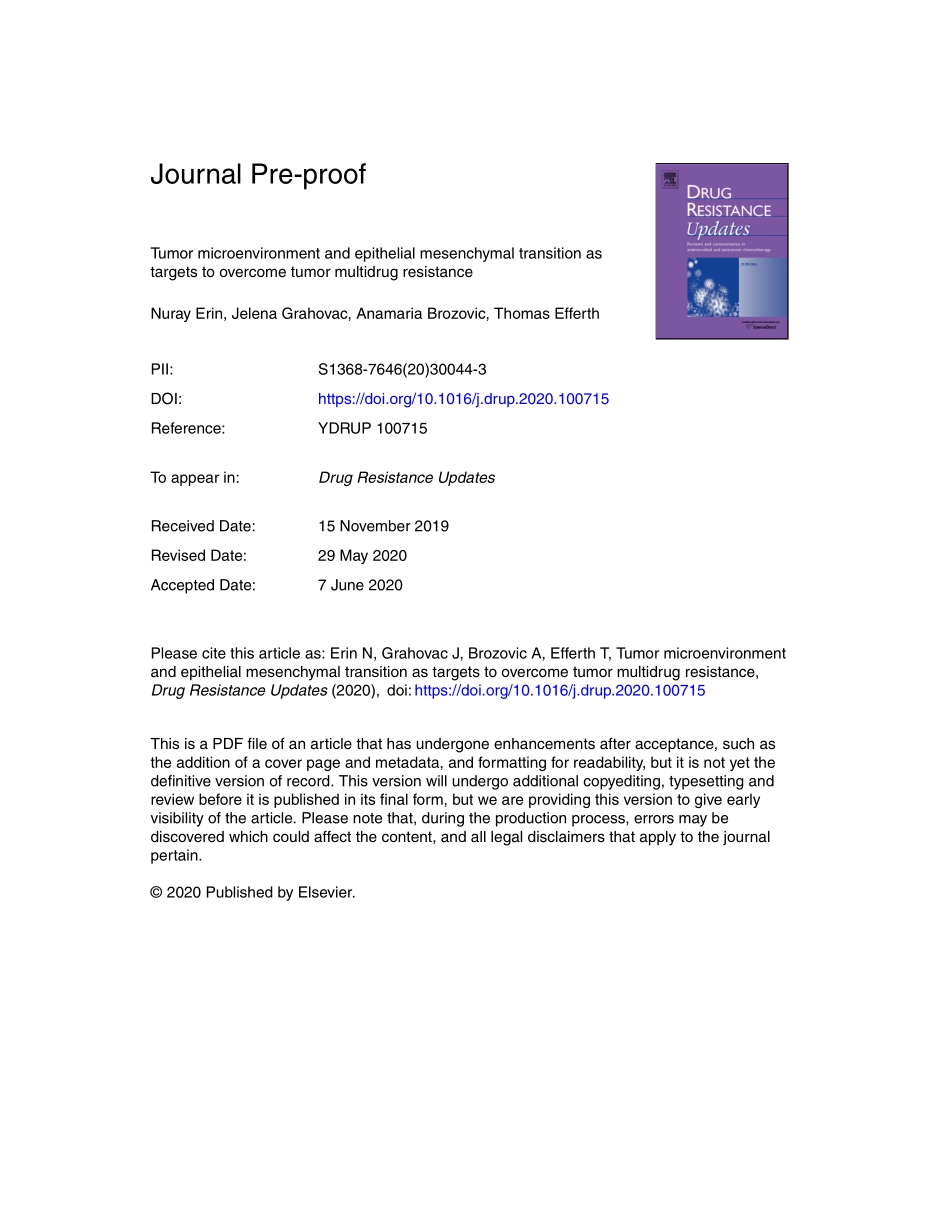 Tumor microenvironment and epithelial mesenchy.pdf_第1页