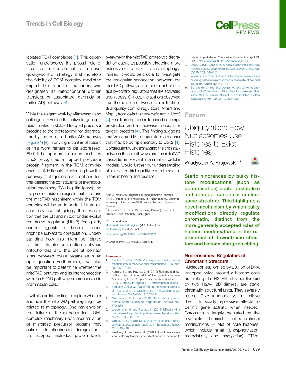 Ubiquitylation How Nucleosomes Use.pdf_第1页