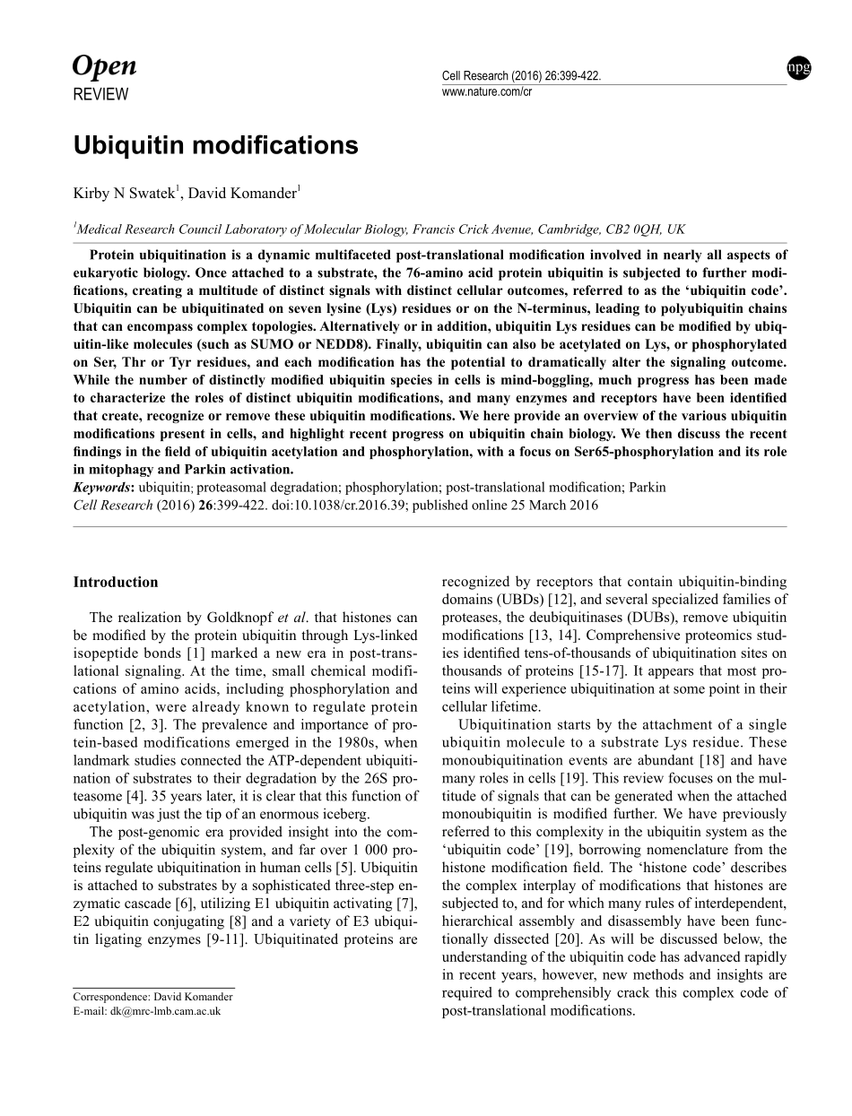 Ubiquitin modifications.pdf_第1页