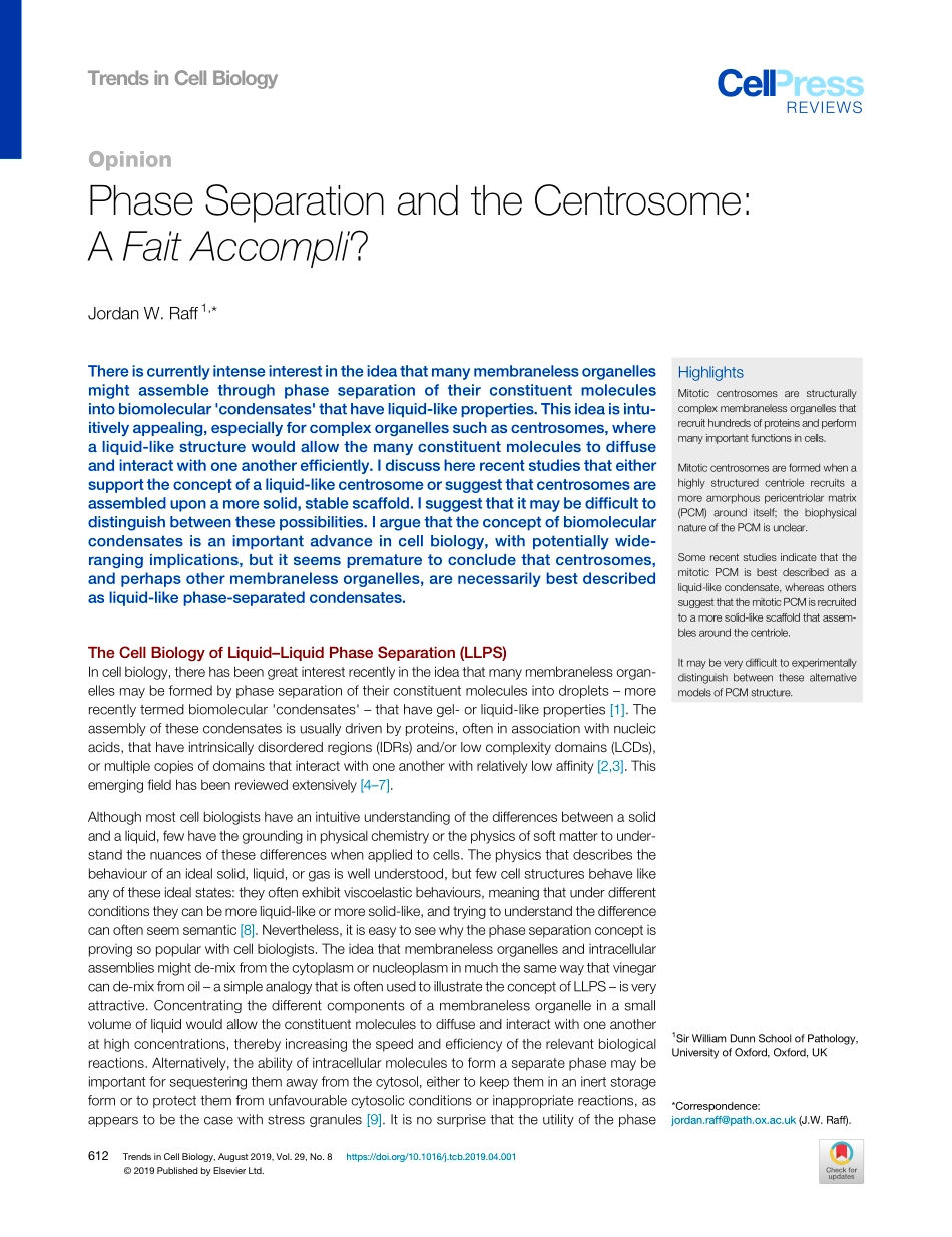 Phase Separation and the Centrosome A Fait Acc.pdf_第1页