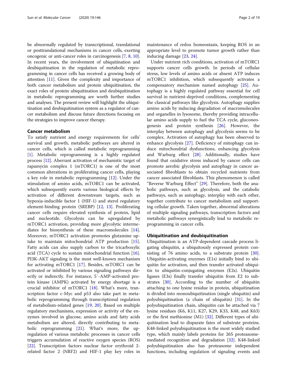 The role of ubiquitination and deubiquitinatio.pdf_第2页