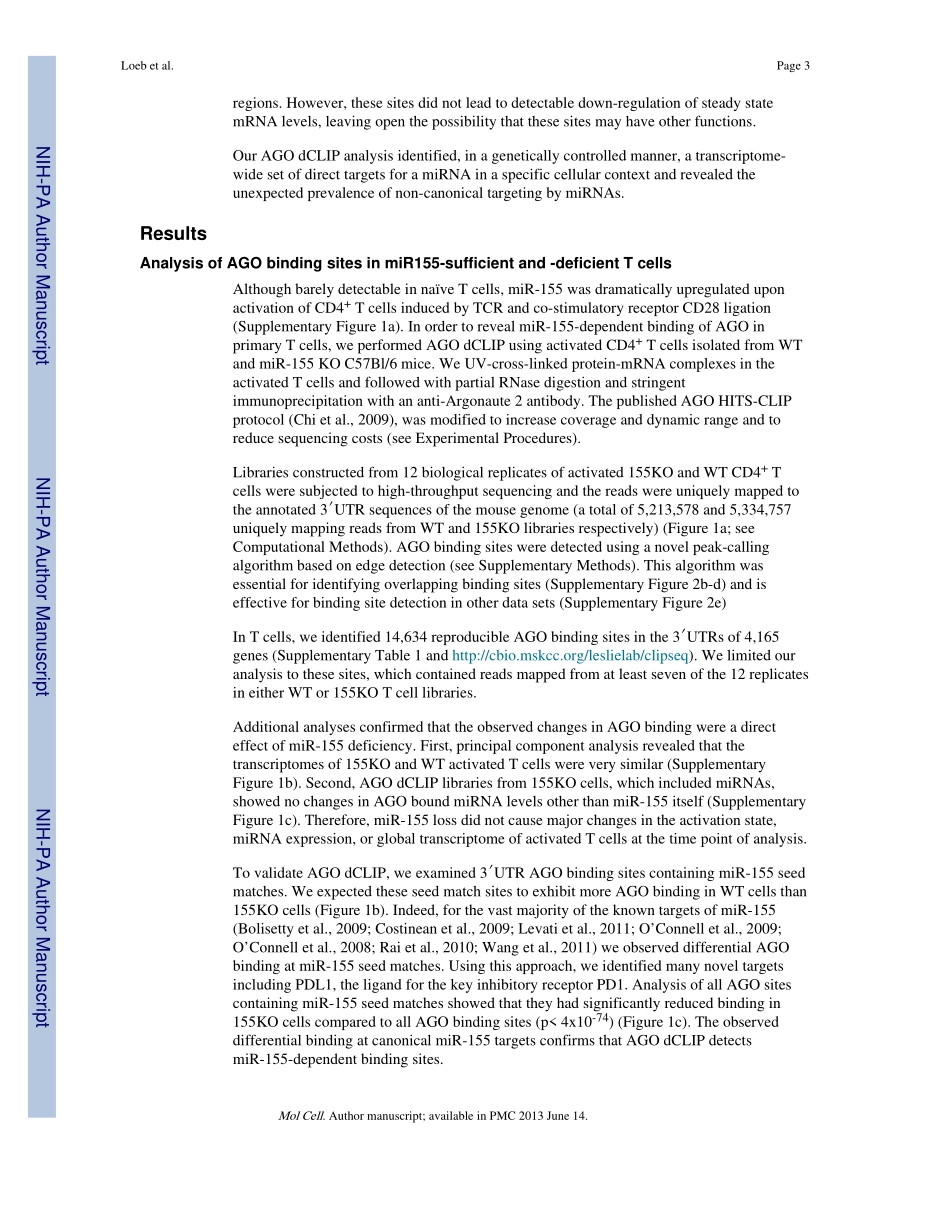 Transcriptome-wide miR-155 binding map reveals widespread non-canonical microRNA targeting.pdf_第3页