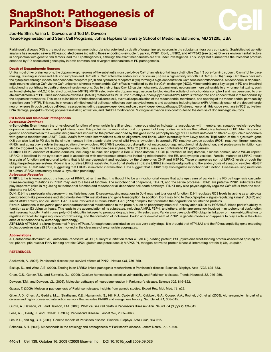 Pathogenesis of Parkinson's Disease.PDF_第2页