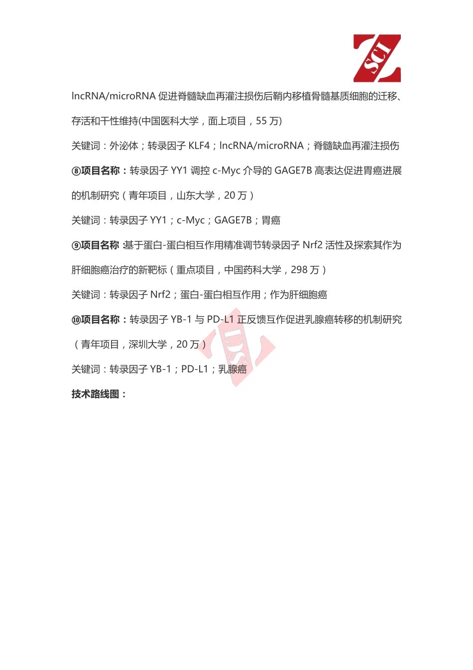 国自然热点中标项目分析（转录因子）.pdf_第2页