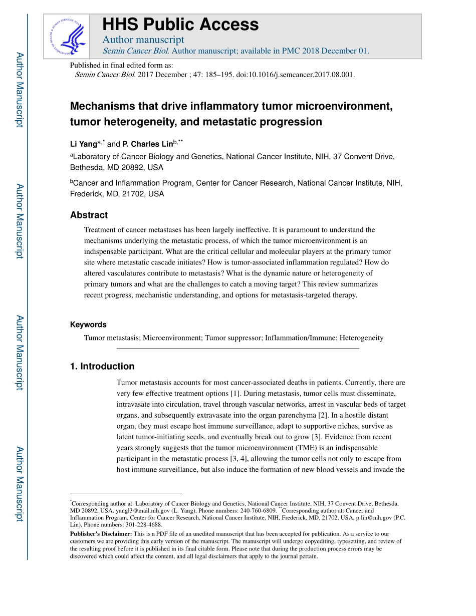 Yang-2017-Mechanisms that drive inflammatory t.pdf_第1页
