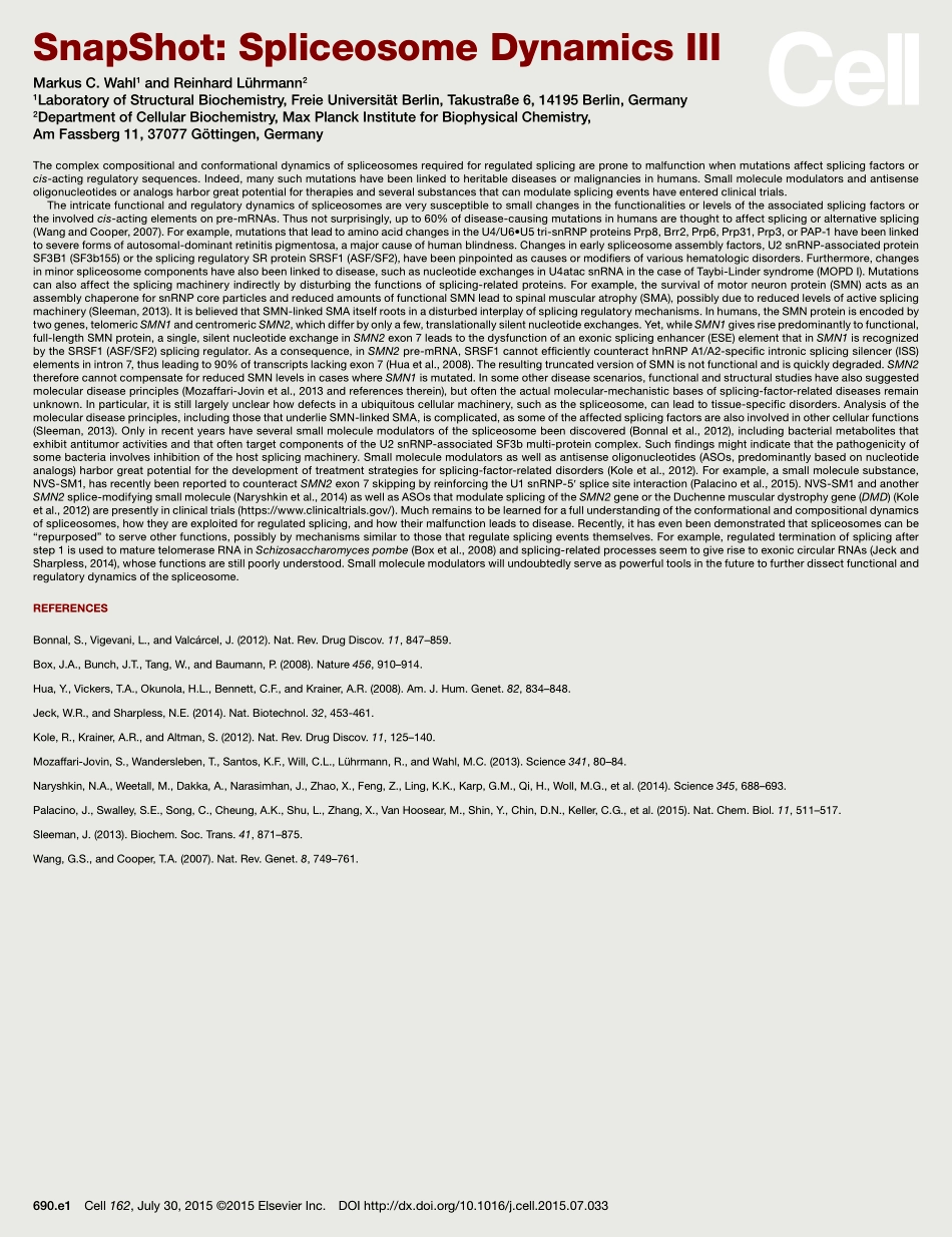 Spliceosome Dynamics III.pdf_第2页