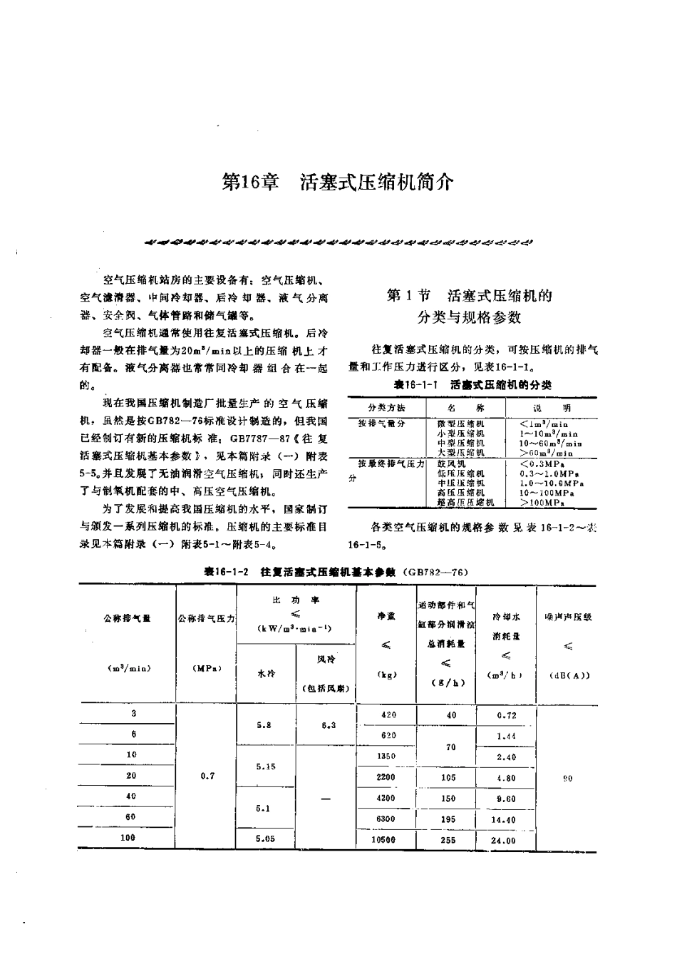 第5篇空气压缩机的修理 第16章 活塞式压缩机简介.pdf_第1页