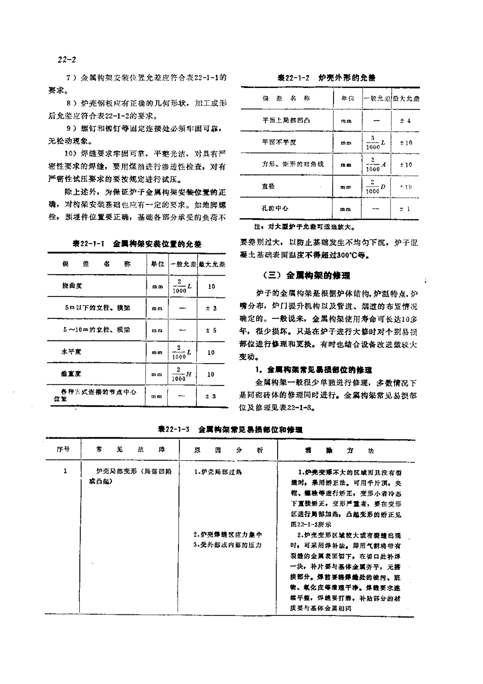 第3篇工业炉的修理 第22章 金属构件和炉用机械的修理.pdf_第2页