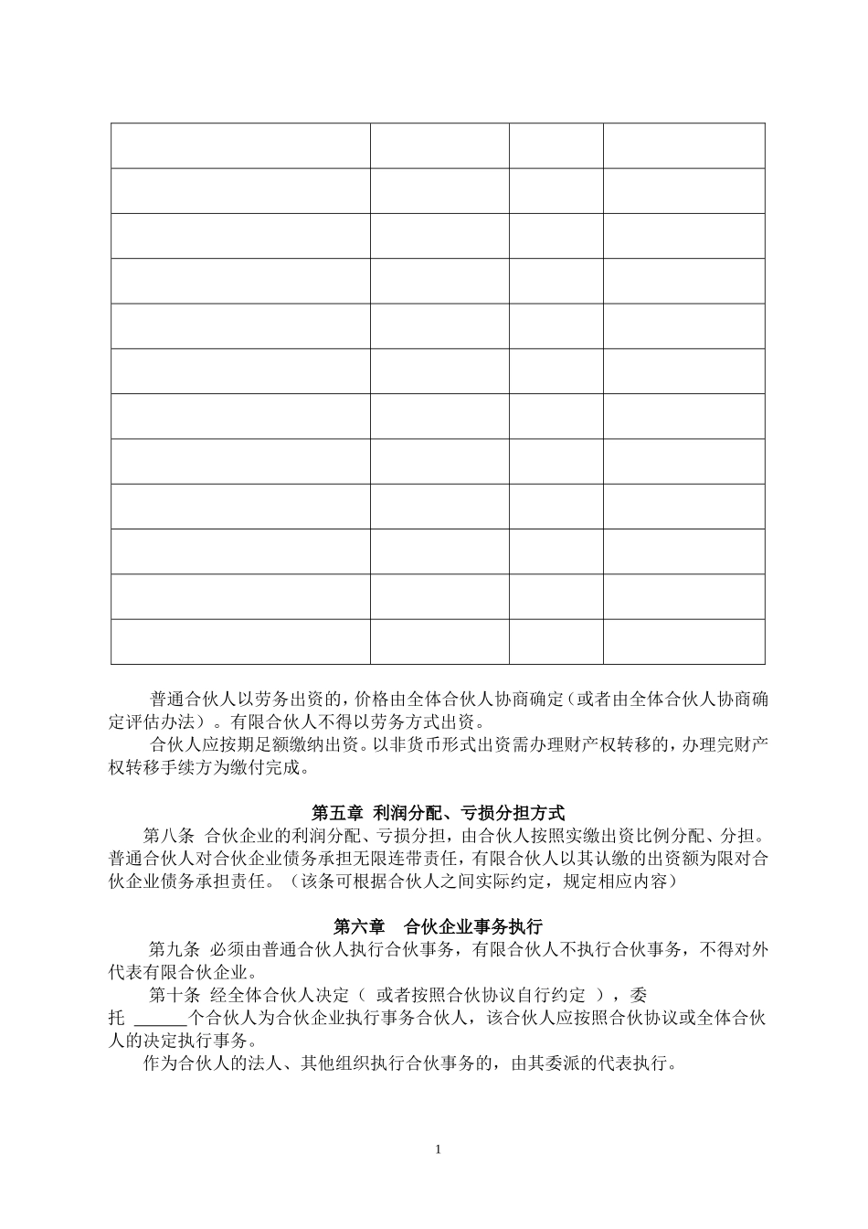 有限合伙企业协议(工商注册版)（5页）.doc_第2页