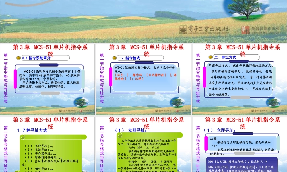 第03章 MCS - 51单片机指令系统 .ppt