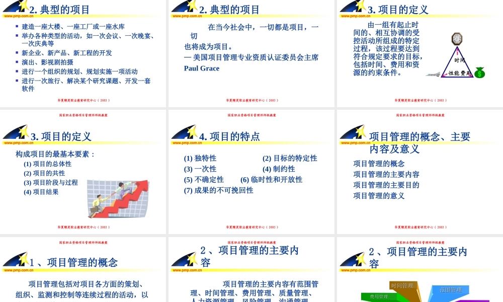 项目管理师（师级其他类）1-基础知识.ppt