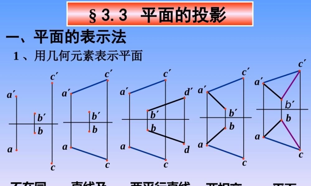 3-平面的投影 (2).ppt