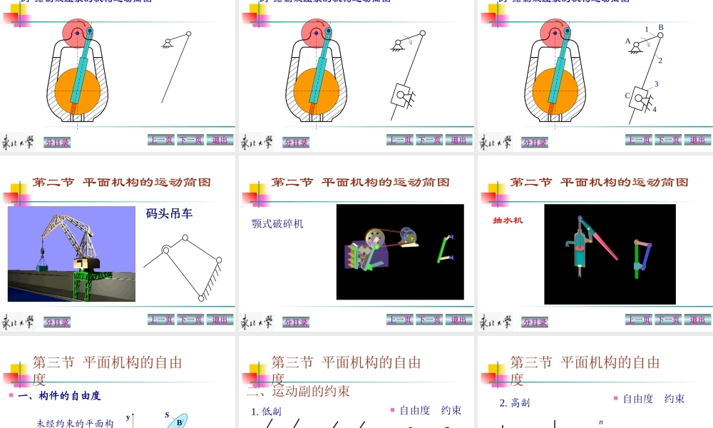 第一章平面机构的自由度.ppt