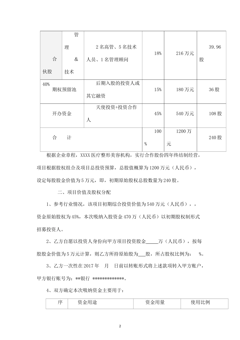 投资入股协议书(最新)AAAA (2).docx_第2页