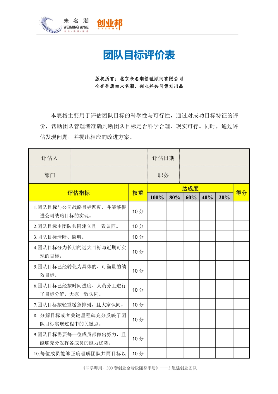 3.团队目标评价表.pdf_第1页