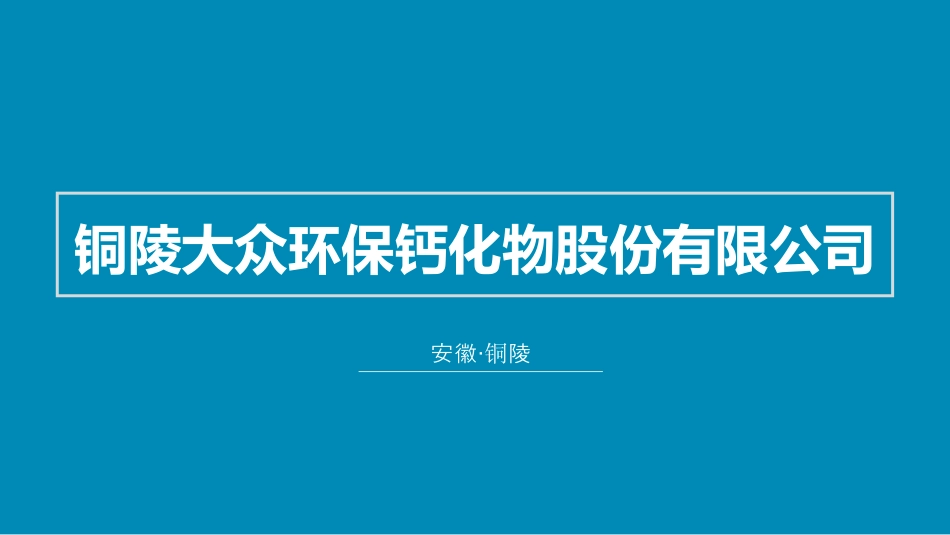 铜陵大众环保钙化物股份有限公司.pdf_第1页